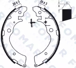 Комлект тормозных накладок FOMAR Friction FO 0565